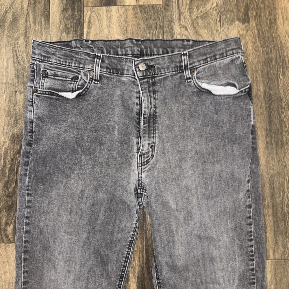 Levi's 541 Slim Fit Straight Leg Dark‎ Wash Grey Denim Jeans Men's Size 38x32
